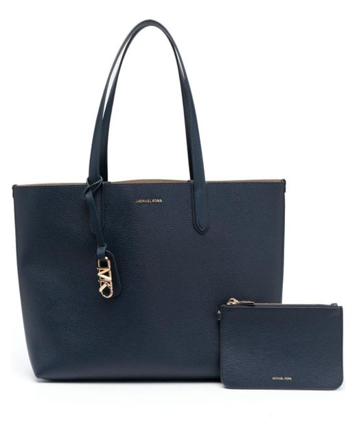 MICHAEL Michael Kors Blue Large Eliza Reversible Leather Tote Bag