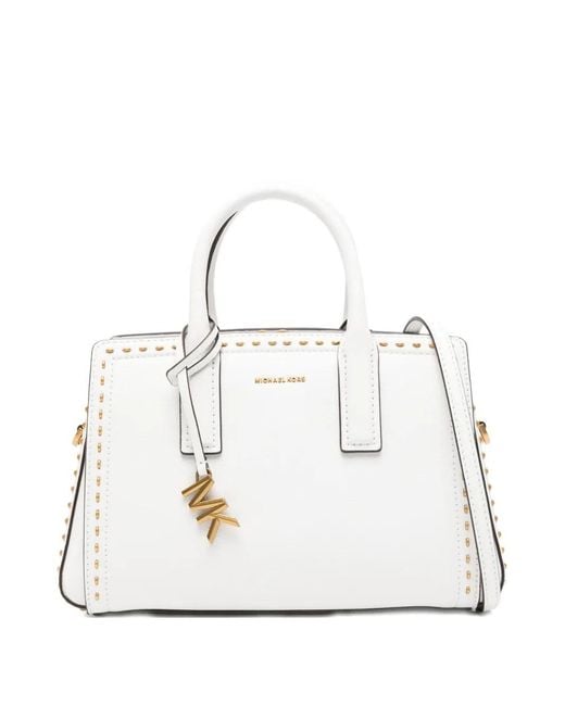 Michael Kors White Laila Small Satchel
