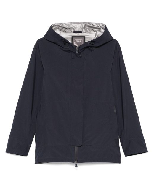 Giacca Con Cappuccio di Herno in Blue