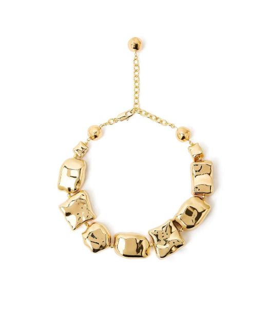 Theia Irregular Bead Necklace di Aje. in Metallic