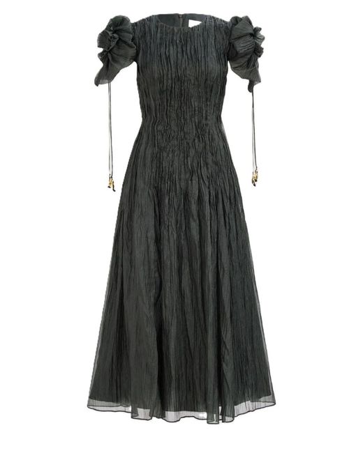 Aje. Black Angeli Midi Dress