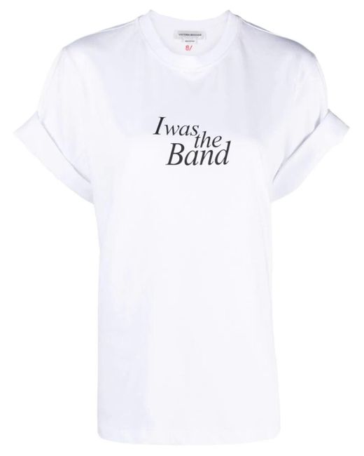 T-shirt con stampa di Victoria Beckham in White