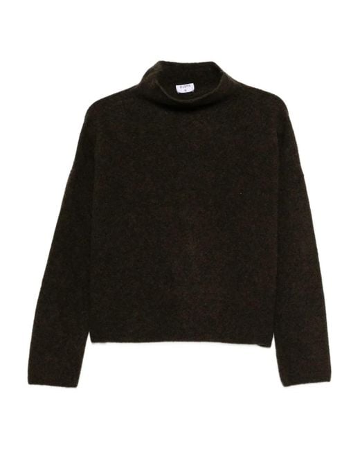 Filippa K Black Mika Yak Funnelneck Sweater
