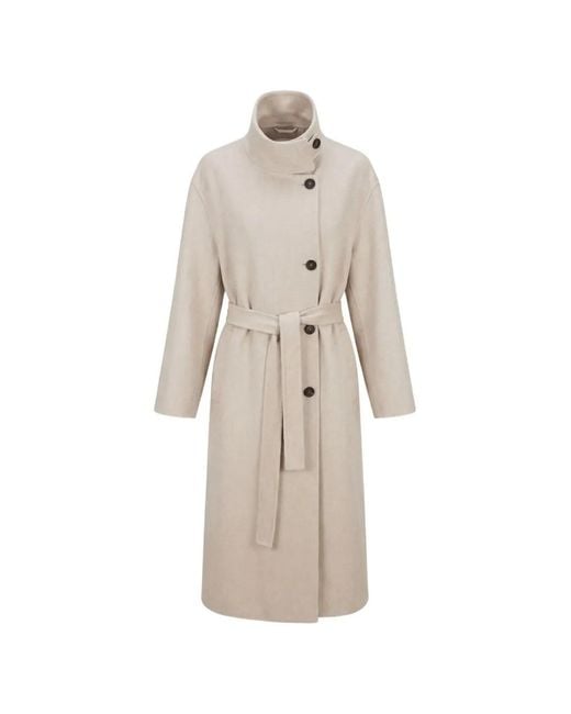 Brunello Cucinelli White Hand-Crafted Coat