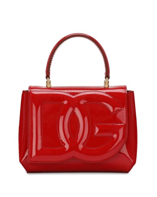 Dolce & Gabbana Red Bag With Embossed Logo