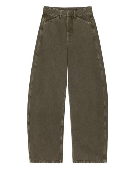 Lemaire Green High Waist Denim Pant