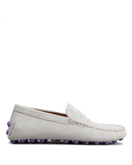 Tod's White Flat Shoes