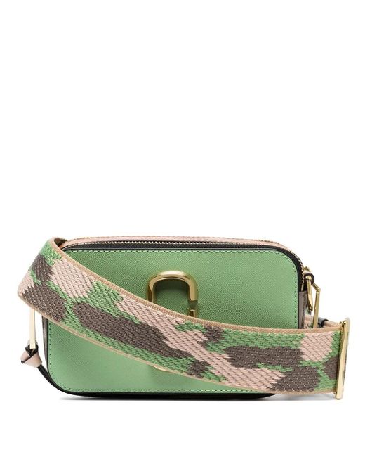 marc jacobs green snapshot bag
