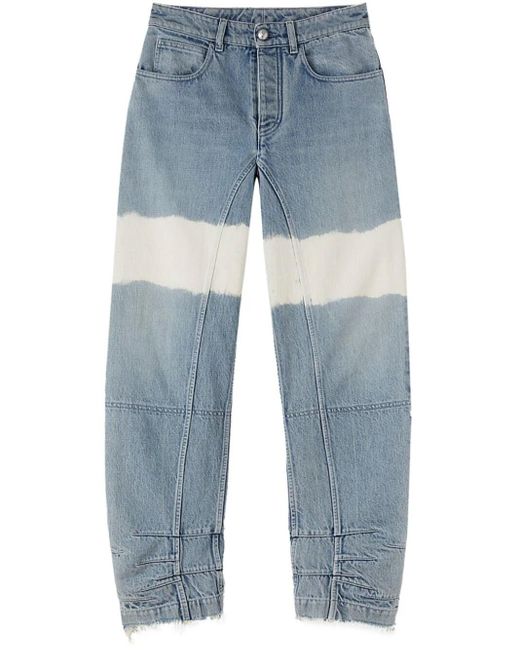 Jil Sander Blue Stripe Detail Jeans