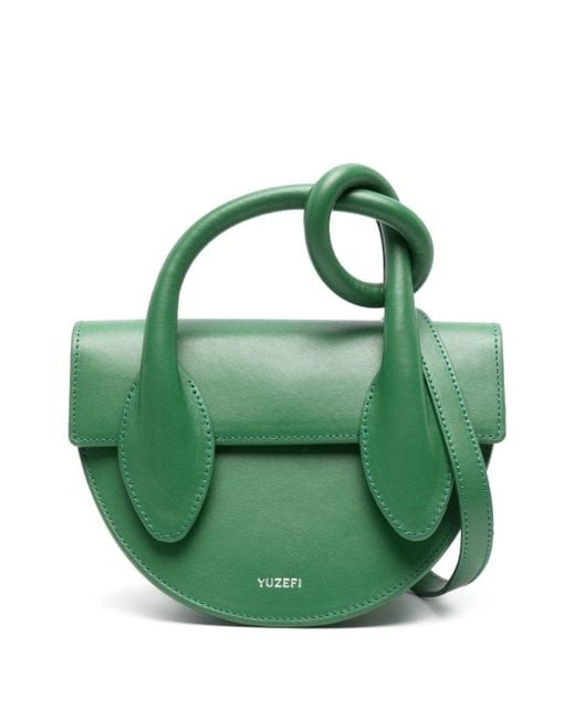 Pretzel Bag di Yuzefi in Green