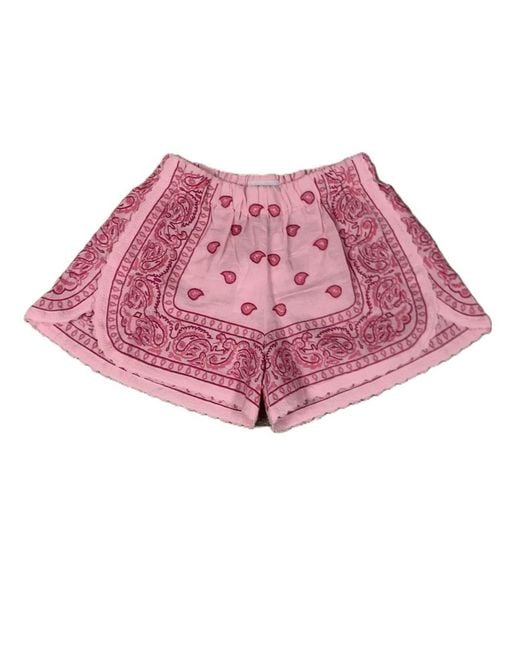 ORSINA Pink Banadana Shorts