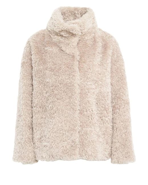 Herno Natural Faux Fur Jacket