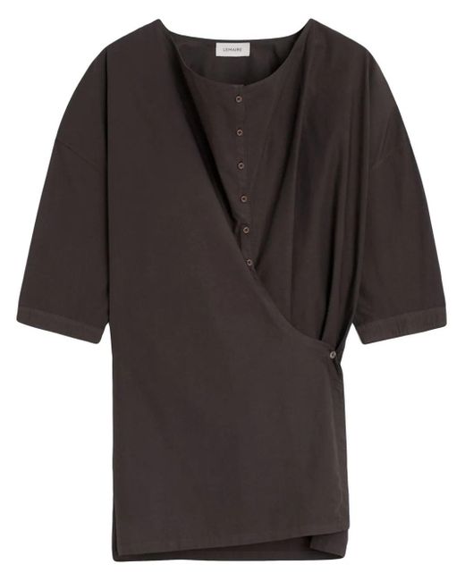 Camicia Con Design Attorcigliato di Lemaire in Black