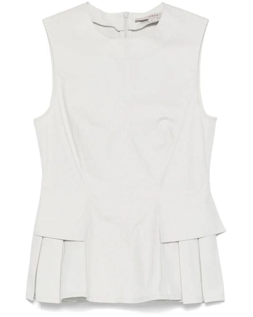 Remain White Peplum Top