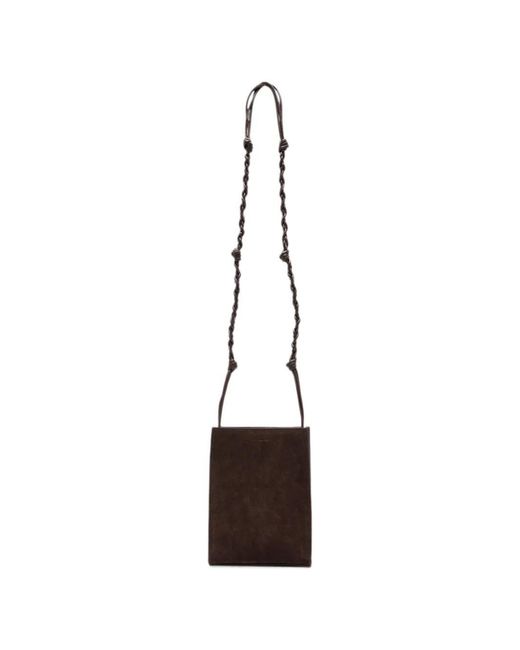 Tangle Suede Small di Jil Sander in White