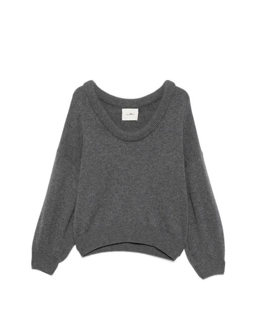 Lisa Yang Gray Doria Sweater