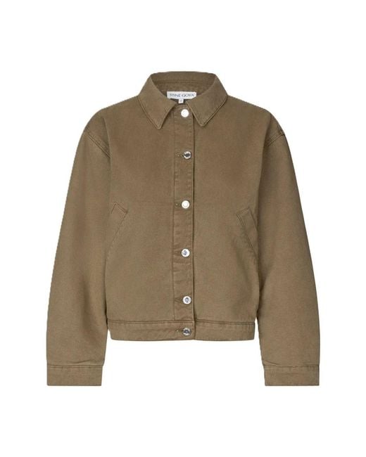 Stine Goya Brown Circular Yoke Jacket