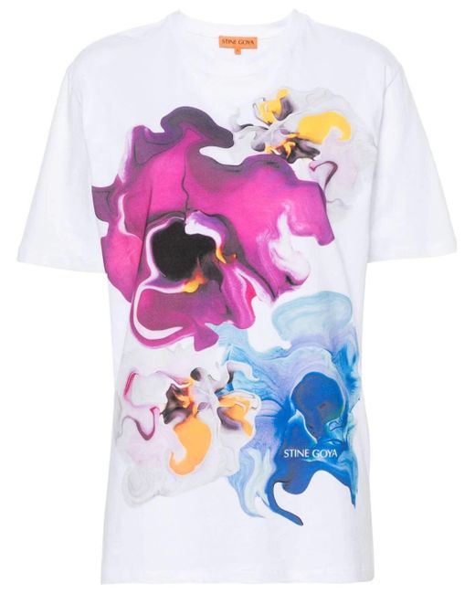 Stine Goya Pink Sgmargila Organic-cotton T-shirt