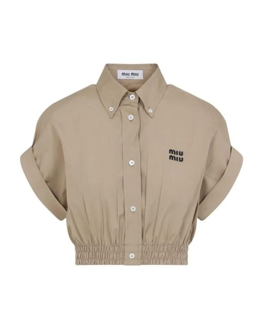 Miu Miu Natural Cotton Shirt
