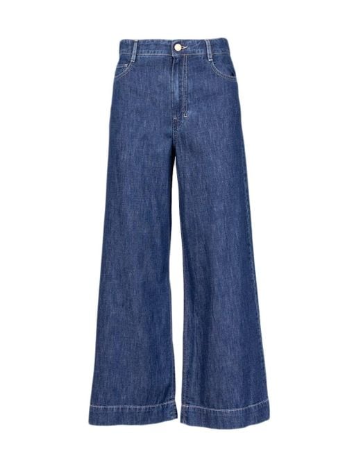 Max Mara Blue Wide-leg Jeans