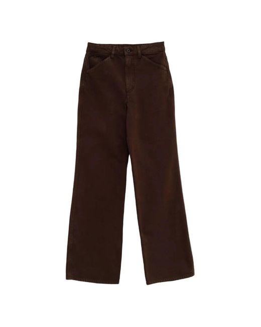 Lemaire Brown Flared 5 Pockets