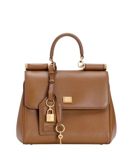 Dolce & Gabbana Brown My Sicily Tote Bag