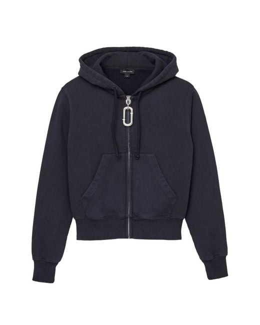 Marc Jacobs Blue Pop J Marc Cropped Zip-up