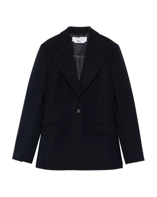 Gabriela Hearst Blue Single-Breasted Blazer