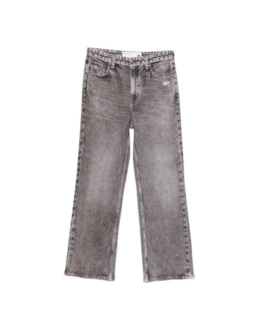 Rag & Bone Gray Raven Distressed Jeans
