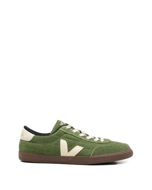 Veja Green Panenka Logo-Patch Sneakers