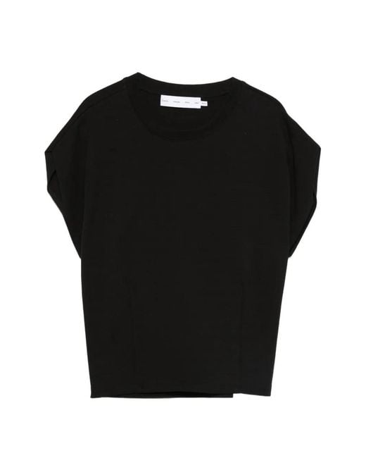 Proenza Schouler Black Crew-Neck Short-Sleeve T-Shirt