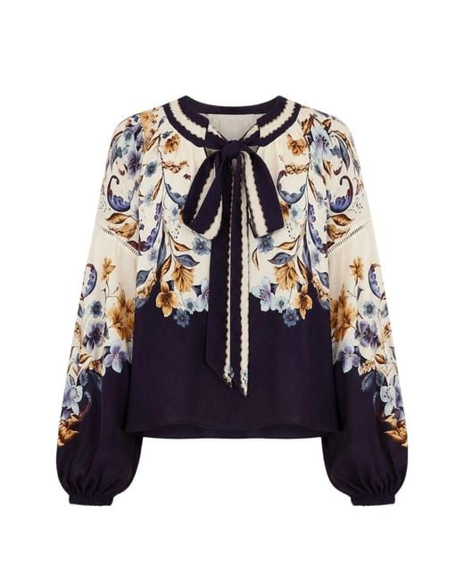 Farm Rio Blue Printed Tunic