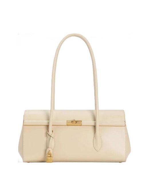 Dolce & Gabbana Natural Marlene Padlock-Detail Tote Bag