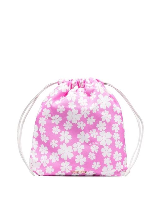 miu miu drawstring pouch