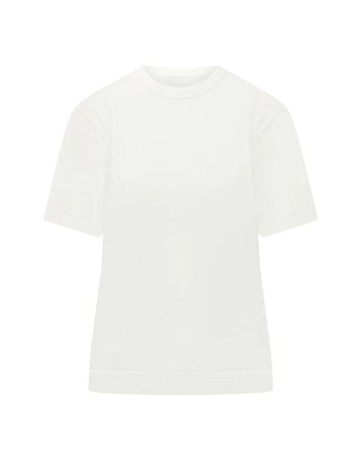 AMI White Cotton T-Shirt