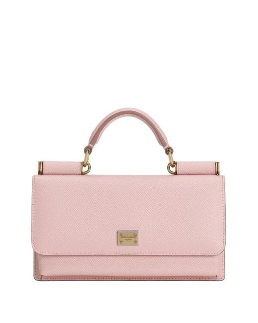 Dolce & Gabbana Pink Leather Mini Bag