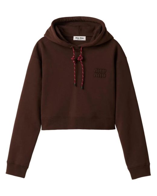 Felpa di Miu Miu in Brown