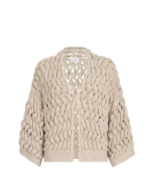 Brunello Cucinelli Natural Waves Dazzling Cardigan