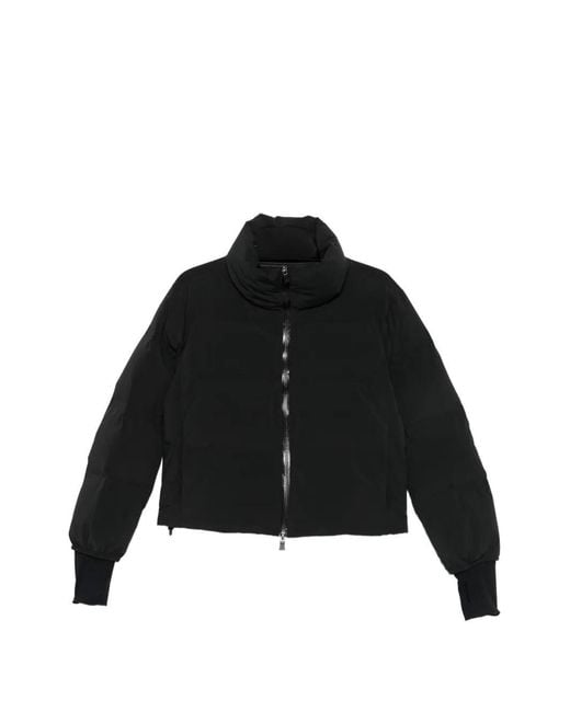 Herno Black Short Puff Coat