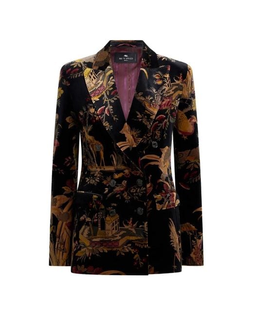 Etro Black Velvet Jacket