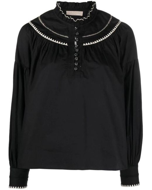 Lennie Shirt di Ulla Johnson in Black