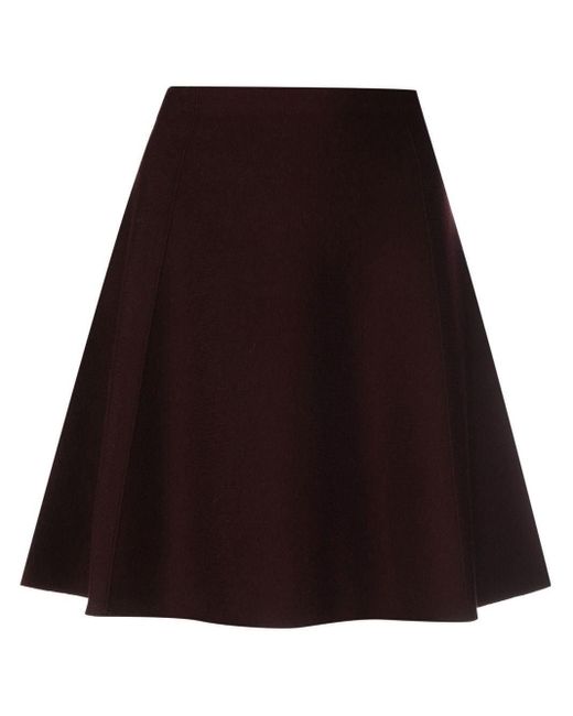 Theory Multicolor High-waisted A-line Mini Skirt