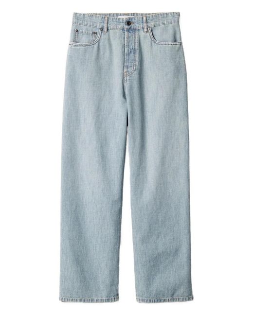 Miu Miu Blue Denim Chambry Trousers