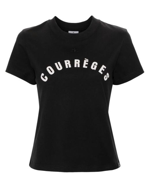 T-Shirt Ac di Courreges in Black