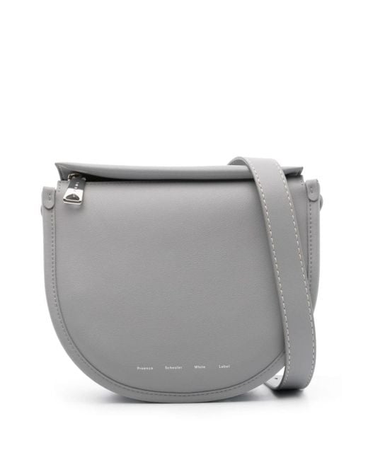 Medium Baxter Leather Bag di Proenza Schouler in Gray