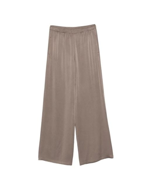 Fabiana Filippi Gray Elastic Waist Trousers