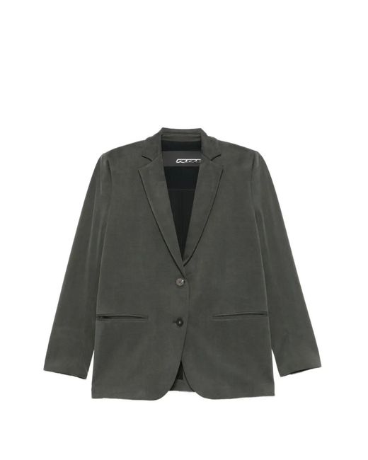 Rrd Gray Cupro Boyfriend Jacket