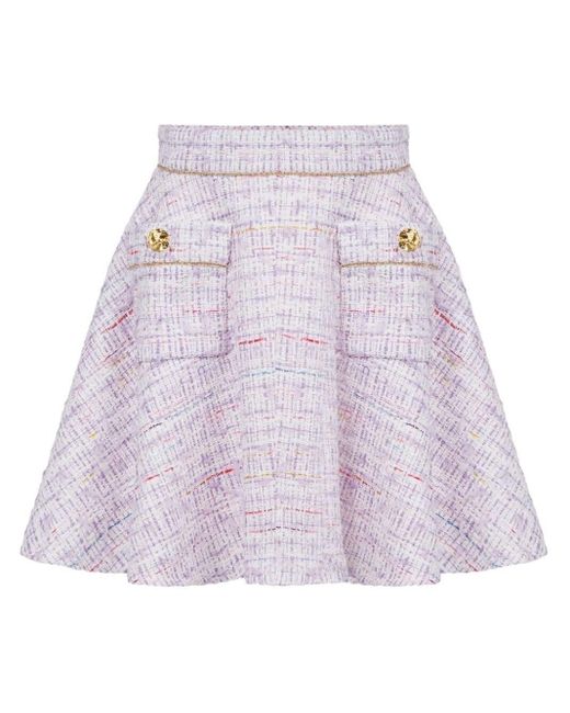 Nina Ricci Purple A Line Skirt