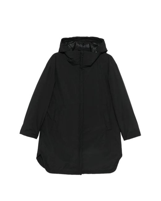 Herno Black Hooded Puff Coat