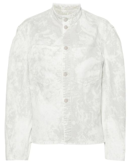 Curved Jacket di Lemaire in White
